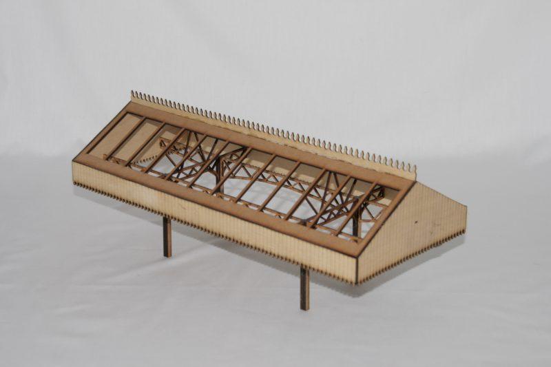 Fine Scale O Gauge Station Canopy - Large